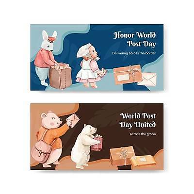 EPS 해외이미지 디자인 여러마리 일러스트 곰 편지봉투 들기 사람없음 파란색 선물상자 갈색 토끼 우편물 우체부 엽서 우체부가방 우편박스 우편봉투 해외일러스트 동물 직업 컬러 다수 가방 포유류 모션 봉투 선물 반려동물 상자 우체통 편지 파일형식 벡터 이미지허브