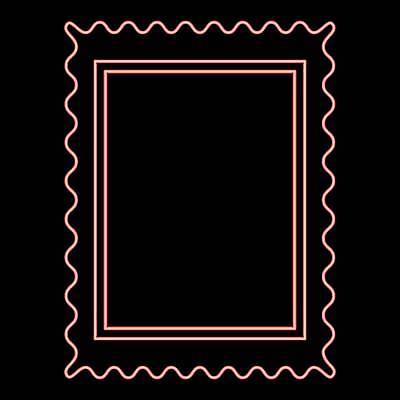 EPS 해외이미지 모양 템플릿 종이 일러스트 프레임 빨간색 라벨 공백 신용카드 웨이브 정사각형 엽서 윤곽 네온 직사각형 우표 고립 해외일러스트 도형 컬러 금융 편지 파일형식 벡터 이미지허브