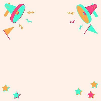 EPS 해외이미지 디자인 별 백그라운드 일러스트 프레임 사람없음 확성기 외침 깃발 카피스페이스 해외일러스트 자연요소 소리 공백 파일형식 벡터 이미지허브