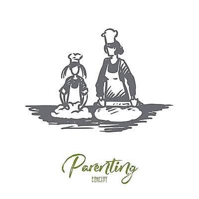 EPS 해외이미지 라이프스타일 여자 딸 행복 어린이 음식 백그라운드 컨셉 일러스트 가족 탁자 엄마 주택 함께함 사랑 요리 주방 요리사 저녁식사 앞치마 침묵 흰색 스케치 굽기 먹기 준비 반죽 만들기 손그림 고립 헬프 해외일러스트 직업 감정 컬러 가구 관계 모션 미술 사람 건물 생활 식사 소리 도움 구이 파일형식 벡터 이미지허브