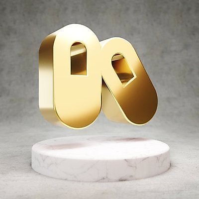 JPG 해외이미지 일러스트 사람없음 알약 3D 디지털 금색 황금 심볼 광택 해외일러스트 컬러 약 디지털합성 파일형식 이미지허브