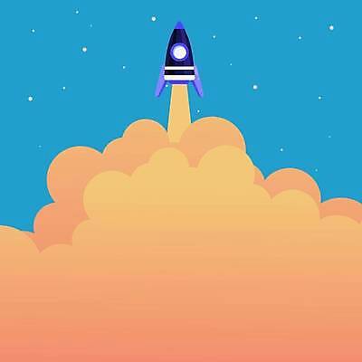 EPS 해외이미지 백그라운드 일러스트 프레임 사람없음 로켓 연기 카피스페이스 해외일러스트 공백 파일형식 벡터 이미지허브