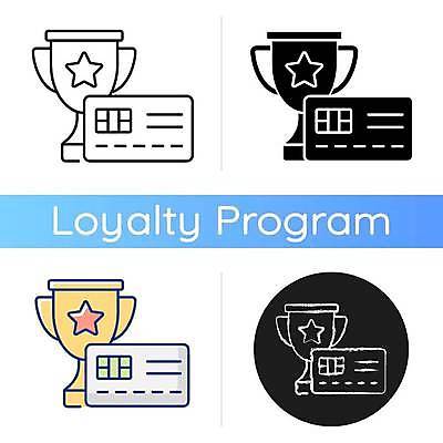 EPS 해외이미지 디자인 일러스트 사람없음 신용카드 플랫 상패 트로피 포인트카드 해외일러스트 금융 상_우승 파일형식 벡터 포인트_금융 이미지허브