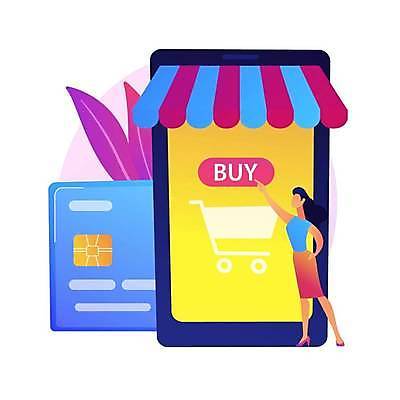 EPS 해외이미지 전신 여자 일러스트 한명 성인 스마트폰 디지털 가리킴 풀잎 신용카드 구매 온라인쇼핑 모바일뱅킹 차양막 성인여자한명만 디지털라이프 해외일러스트 1 라이프스타일 잎 사람 손짓 금융 핸드폰 스마트기기 쇼핑 풀_식물 온라인 뱅킹 차양 여자한명만 성인여자만 파일형식 벡터 이미지허브