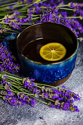 포토 JPG 해외이미지 꽃 실내 근접촬영 사람없음 라벤더 레몬차 해외포토 식물 뷰포인트 내부 차_음료 허브 파일형식 이미지허브