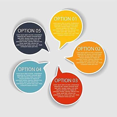 EPS 해외이미지 말풍선 일러스트 비즈니스 사람없음 그래픽 자료 인포그래픽 엘리먼트 목차 해외일러스트 파일형식 벡터 이미지허브