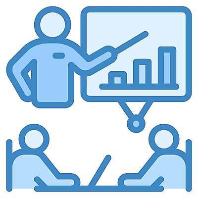 EPS 해외이미지 선 일러스트 비즈니스 회의 사람 세트 사무실 발표 그룹 토론 심볼 사인 경영 세미나 해외일러스트 파일형식 벡터 이미지허브