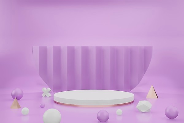 포토 JPG 해외이미지 디자인 백그라운드 사람없음 3D 보라색 공백 무대 단상 엘리먼트 포디움 목업 해외포토 컬러 디지털합성 파일형식 이미지허브