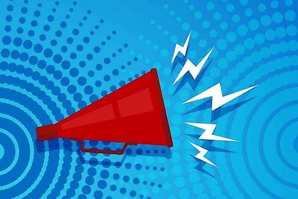 EPS 해외이미지 일러스트 비즈니스 통신 말하기 경고 이벤트 확성기 소리 외침 정보 흰색 발표 메시지 뉴스 심볼 사인 경영자 리더 오디오 방송 시끄러움 목소리 소통 경보 주목 해외일러스트 컬러 컨셉 모션 전자제품 파일형식 벡터 이미지허브