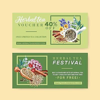 EPS 해외이미지 영어 꽃 일러스트 타이포그라피 사람없음 초록색 세일 축제 티켓 차 상품권 찻잎 스쿱 시나몬스틱 해외일러스트 식물 문자 음료 컬러 차_음료 시나몬 파일형식 벡터 이미지허브