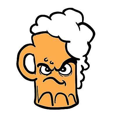 EPS 해외이미지 캐릭터 일러스트 맥주 사람없음 분노 맥주잔 맥주거품 해외일러스트 일러캐릭터 감정 술잔 주류 거품 파일형식 벡터 이미지허브