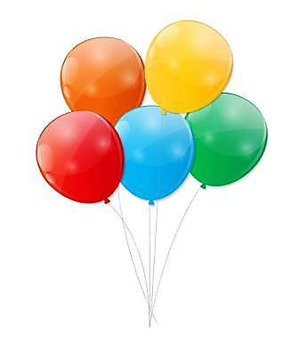 EPS 해외이미지 일러스트 사람없음 컬러풀 이벤트용품 풍선 해외일러스트 컬러 이벤트 오브젝트 파일형식 벡터 이미지허브