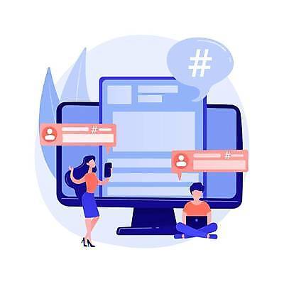 EPS 해외이미지 전신 여자 남자 말풍선 일러스트 들기 앉기 성인 두명 노트북 스마트폰 디지털 모니터 소셜네트워크 성인만 해시태그 디지털라이프 해외일러스트 라이프스타일 모션 사람 전자제품 핸드폰 스마트기기 컴퓨터 특수문자 파일형식 벡터 이미지허브