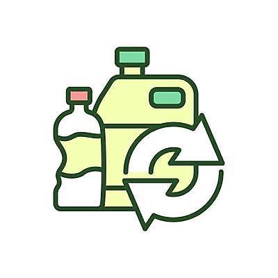 EPS 해외이미지 일러스트 사람없음 재활용 심볼 플라스틱병 재활용표시 해외일러스트 표시 플라스틱 친환경 병_담는 파일형식 벡터 이미지허브