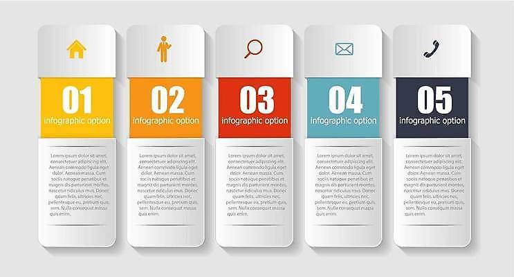 EPS 해외이미지 디자인 일러스트 비즈니스 돋보기 사람모양 사람없음 숫자 자료 인포그래픽 정보 편지 전화기 목차 집모양 해외일러스트 모양 문자 파일형식 벡터 이미지허브