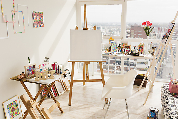 포토 JPG 해외이미지 의자 실내 미술 사람없음 미술도구 작업실 이젤 캔버스 해외포토 가구 문화예술 내부 오브젝트 파일형식 이미지허브