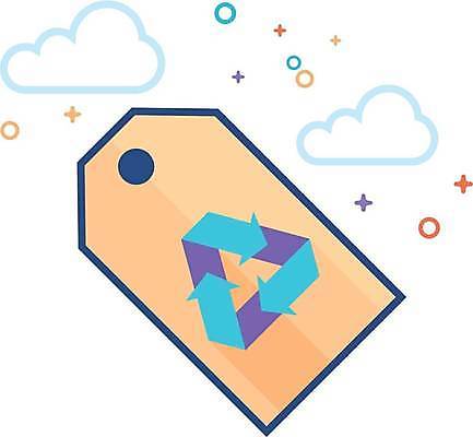 EPS 해외이미지 화살표 일러스트 사람없음 꼬리표 재활용 심볼 재활용표시 해외일러스트 표시 라벨 친환경 파일형식 벡터 이미지허브