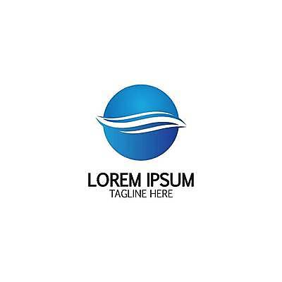 EPS 해외이미지 디자인 일러스트 비즈니스 추상 사람없음 파란색 원형 심볼 웨이브 해외일러스트 도형 컬러 무늬 파일형식 벡터 이미지허브