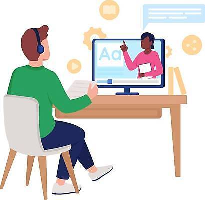 EPS 해외이미지 클립아트 백인 캐릭터 학생 디자인 교육 남자 백그라운드 인터넷 일러스트 교실 거리 사람 앉기 성인 그래픽 학습 디지털 웹 흰색 가르침 작업실 플랫 강의 만화 심플 멀리 애니메이션 온라인 동영상 고립 과외 이러닝 가상 웨비나 해외일러스트 일러캐릭터 서양인 컬러 학교 모션 수업 세미나 파일형식 벡터 언택트 이미지허브