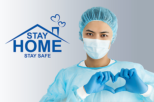 포토 JPG 해외이미지 남자 마스크 한명 상반신 성인 간호사 의사 하트 손하트 성인남자한명만 사회적거리두기 스테이홈 해외포토 모양 1 캠페인 사람 손짓 의료진 남자한명만 성인남자만 파일형식 이미지허브