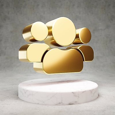 JPG 해외이미지 일러스트 사람모양 사람없음 3D 디지털 금색 그룹 황금 심볼 광택 사용자 해외일러스트 모양 컬러 디지털합성 파일형식 이미지허브