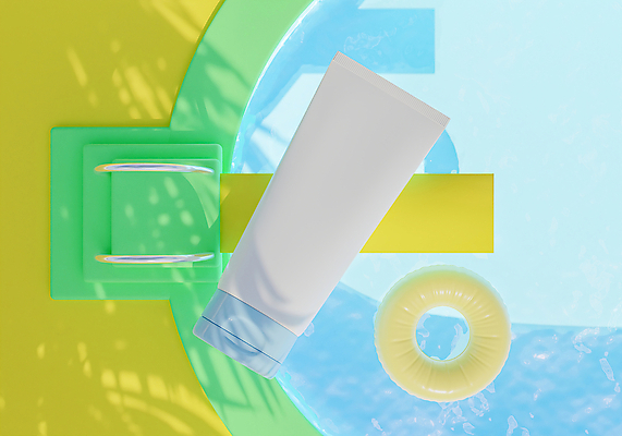 포토 JPG 해외이미지 수영장 그림자 사람없음 3D 선크림 튜브 다이빙대 튜브용기 해외포토 화장품 용기_그릇 디지털합성 다이빙 파일형식 이미지허브