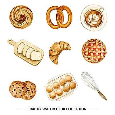 EPS 해외이미지 일러스트 사람없음 계란 커피잔 크루아상 식빵 거품기 나무도마 라떼 라떼아트 번 엘리먼트 초코칩쿠키 브레첼 해외일러스트 커피 빵 주방용품 디저트 잔 도마 목재 알 그림 초코칩 초코쿠키 파일형식 벡터 이미지허브