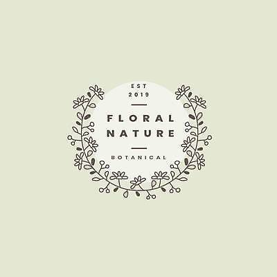 EPS 해외이미지 디자인 꽃무늬 일러스트 프레임 사람없음 원형 심볼 카피스페이스 브랜딩 해외일러스트 도형 꽃 무늬 공백 파일형식 벡터 이미지허브