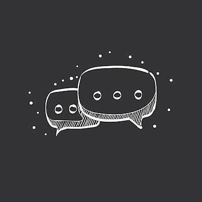 EPS 해외이미지 디자인 말풍선 일러스트 사람없음 검은색 흰색 해외일러스트 컬러 파일형식 벡터 이미지허브