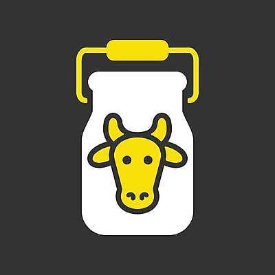 EPS 해외이미지 농업 일러스트 사람없음 노란색 검은색 우유 흰색 소 낙농업 우유통 해외일러스트 산업 컬러 포유류 유제품 파일형식 벡터 이미지허브