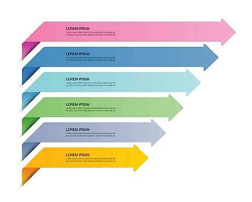 EPS 해외이미지 디자인 화살표 일러스트 비즈니스 사람없음 세트 인포그래픽 정보 엘리먼트 타임라인 해외일러스트 파일형식 벡터 이미지허브