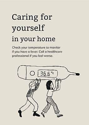 EPS 해외이미지 전신 여자 남자 일러스트 마스크 들기 성인 걷기 온도계 베이지색 성인만 코로나바이러스 자가격리 델타변이바이러스 오미크론 해외일러스트 컬러 모션 사람 바이러스 파일형식 벡터 격리 이미지허브