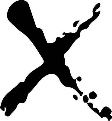 EPS 해외이미지 디자인 일러스트 붓터치 사람없음 검은색 X 질감 심플 그런지 해외일러스트 알파벳 컬러 파일형식 벡터 이미지허브