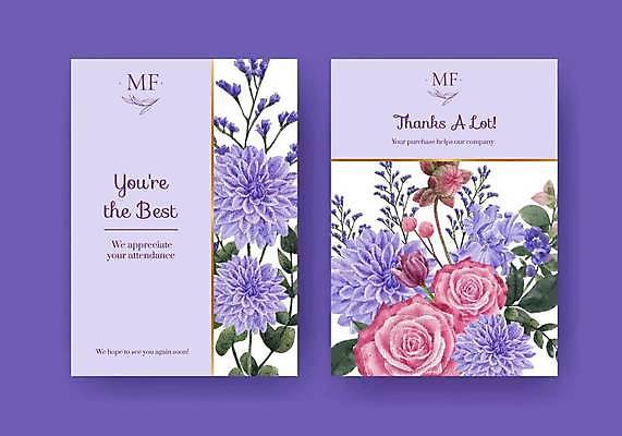 EPS 해외이미지 꽃 잎 일러스트 사람없음 보라색 분위기 손그림 감성 잎줄기 해외일러스트 식물 줄기 컬러 컨셉 파일형식 벡터 이미지허브