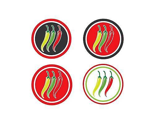 EPS 해외이미지 디자인 일러스트 고추 사람없음 빨간색 심볼 매움 칠리고추 해외일러스트 컬러 채소 맛 파일형식 벡터 이미지허브