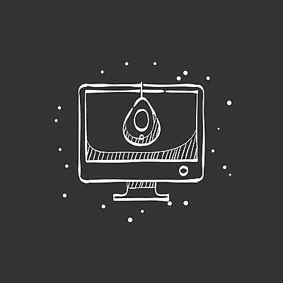 EPS 해외이미지 일러스트 사람없음 모니터 검은색 흰색 해외일러스트 컬러 컴퓨터 파일형식 벡터 이미지허브