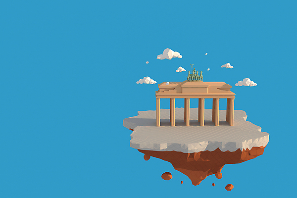 포토 JPG 해외이미지 사람없음 3D 세계문화유산 지형 베를린 브란덴부르크문 로우폴리 해외포토 독일 문화재 디지털합성 파일형식 이미지허브