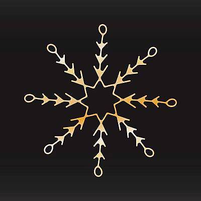 EPS 해외이미지 겨울 일러스트 사람없음 검은색 금색 눈송이 눈꽃무늬 엘리먼트 해외일러스트 계절 컬러 무늬 눈꽃 눈_날씨 파일형식 벡터 이미지허브