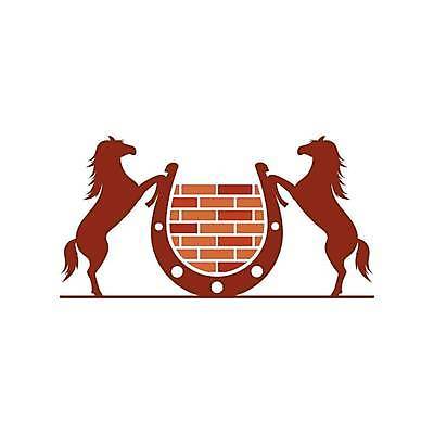 EPS 해외이미지 실루엣 벽 일러스트 벽돌 사람없음 갈색 말_동물 심볼 말발굽 해외일러스트 컬러 포유류 촬영기법 파일형식 벡터 이미지허브