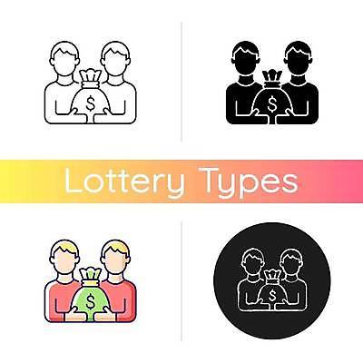 EPS 해외이미지 디자인 일러스트 사람모양 들기 사람없음 행운 돈자루 플랫 도박 복권 잭팟 해외일러스트 모양 컨셉 돈 모션 파일형식 벡터 이미지허브