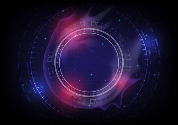 EPS 해외이미지 백그라운드 일러스트 사람없음 디지털 사이버 UI SF 해외일러스트 파일형식 벡터 이미지허브