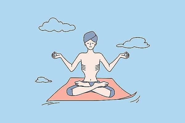 EPS 해외이미지 전신 라이프스타일 남자 하늘색 일러스트 요가 한명 앉기 성인 일상 눈감음 매트 명상 정신수양 공중부양 성인남자한명만 해외일러스트 1 웰빙 모션 사람 라이프 생활 파란색 수련_훈련 남자한명만 성인남자만 파일형식 벡터 이미지허브