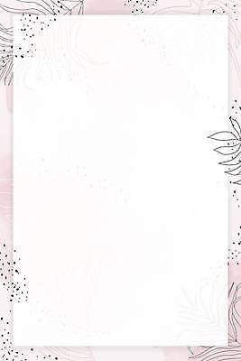 EPS 해외이미지 분홍색 잎 일러스트 사각프레임 프레임 사람없음 사각형 해외일러스트 도형 식물 컬러 파일형식 벡터 이미지허브