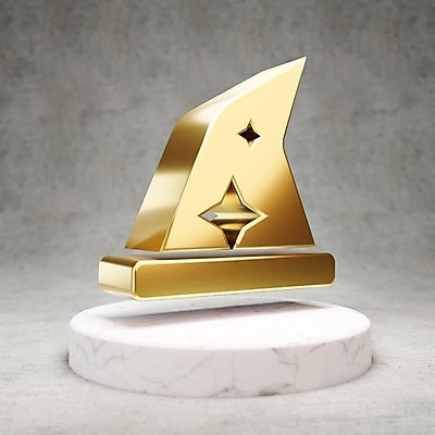 JPG 해외이미지 모자 일러스트 사람없음 3D 디지털 금색 마법사 황금 심볼 광택 마법사모자 해외일러스트 모자_잡화 잡화 컬러 디지털합성 파일형식 이미지허브