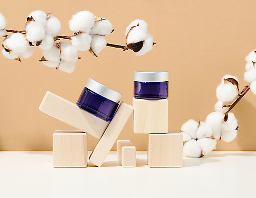 포토 JPG 해외이미지 실내 사람없음 화장품 공병 목화꽃 목화솜 나무블록 주황색배경 해외포토 꽃 백그라운드 내부 목재 뷰티 주황색 블록 솜 병_담는 파일형식 이미지허브