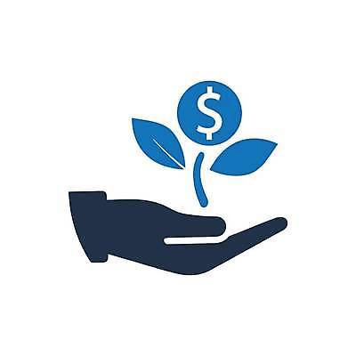 EPS 해외이미지 잎 일러스트 비즈니스 사람없음 달러 동전 투자 창업 손모양 해외일러스트 모양 식물 돈 자영업 파일형식 벡터 손_신체부위 이미지허브