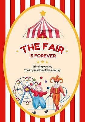 EPS 해외이미지 별 일러스트 사람 성인 두명 빨간색 놀이공원 피에로 서커스 천막 대관람차 회전목마 롤러코스터 저글링 성인만 해외일러스트 자연요소 컬러 테마파크 놀이기구 파일형식 벡터 이미지허브