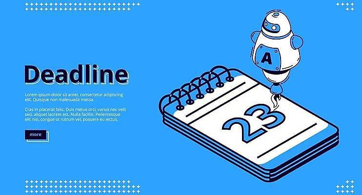 EPS 해외이미지 일러스트 사람없음 파란색 3D 비행 시간 날짜 로봇 스프링노트 아이소메트릭 마감 해외일러스트 컬러 공책 디지털합성 파일형식 벡터 이미지허브