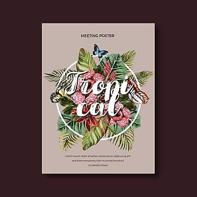 EPS 해외이미지 나비 일러스트 프레임 세마리 글자캘리그라피 사람없음 초록색 갈색 원형 베이지색 열대꽃 열대잎 해외일러스트 도형 꽃 컬러 곤충 잎 캘리그라피 3 파일형식 벡터 이미지허브