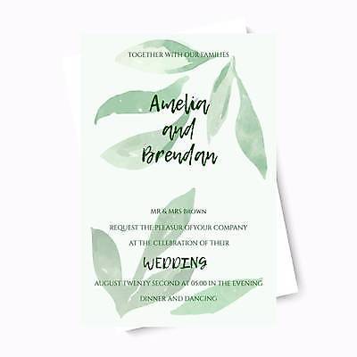 EPS 해외이미지 결혼 잎 카드템플릿 일러스트 사람없음 연두색 청첩장 초대장 초대 해외일러스트 식물 템플릿 카드_감사 이벤트 초록색 파일형식 벡터 이미지허브